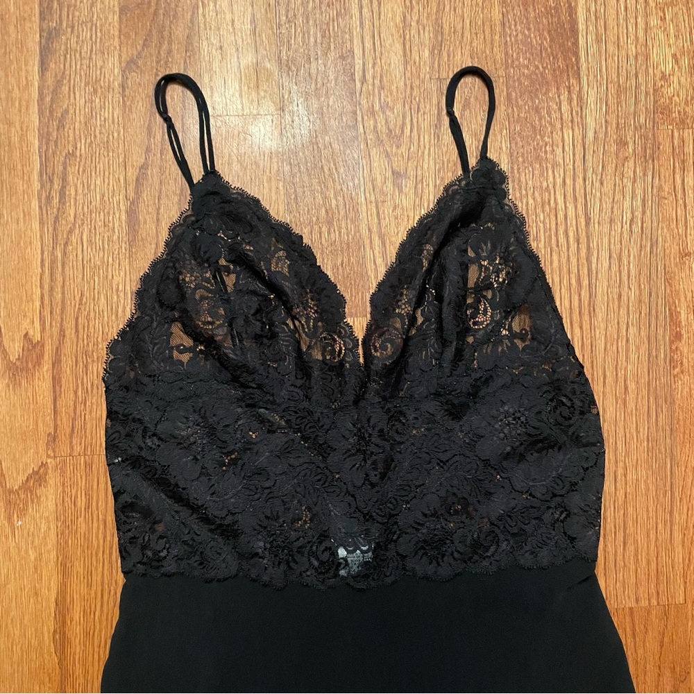 Neiman Marcus black lace silk slip size S - Picture 2 of 13